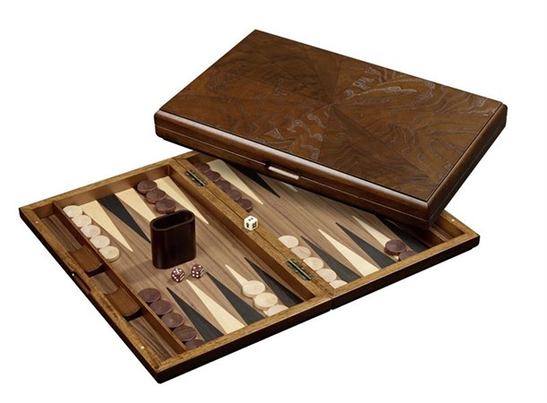 Backgammon Stor luksusutgave i tre 60 cm 49 x 60 cm stort